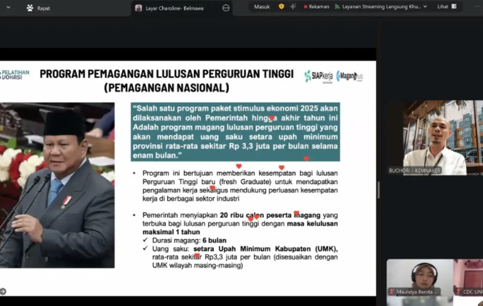 UDN Ikuti Sosialisasi Program Pemagangan Lulusan Perguruan Tinggi oleh Kemdiktisaintek dan Kementerian Ketenagakerjaan